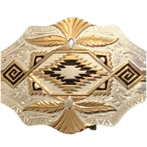SOLD!!! Sold!!MONTANA SILVERSMITHS Silver Plated~Western belt buckle~ Columbus - Picture 2 of 12